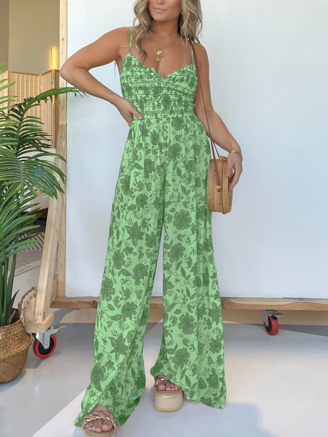 Siera™ - Jumpsuit met wijde pijpen