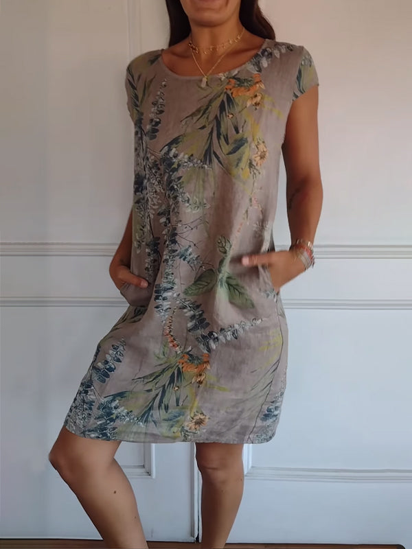 Isabelle™ - Vintage jurk met ronde hals