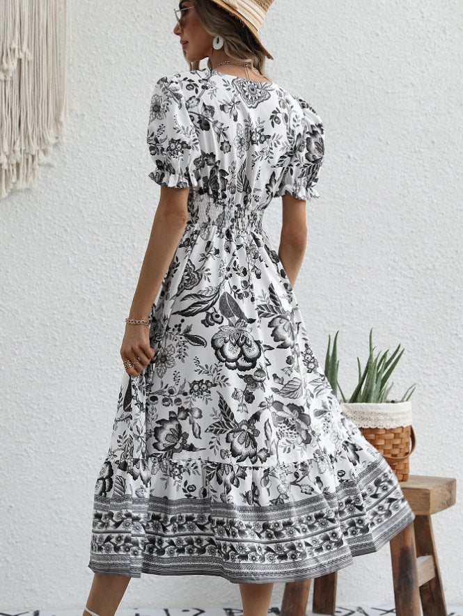 Alitzel™ - Lange jurk met V-halslijn