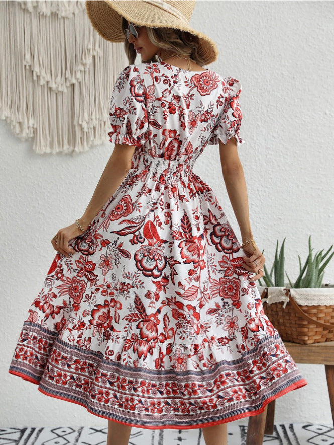Alitzel™ - Lange jurk met V-halslijn