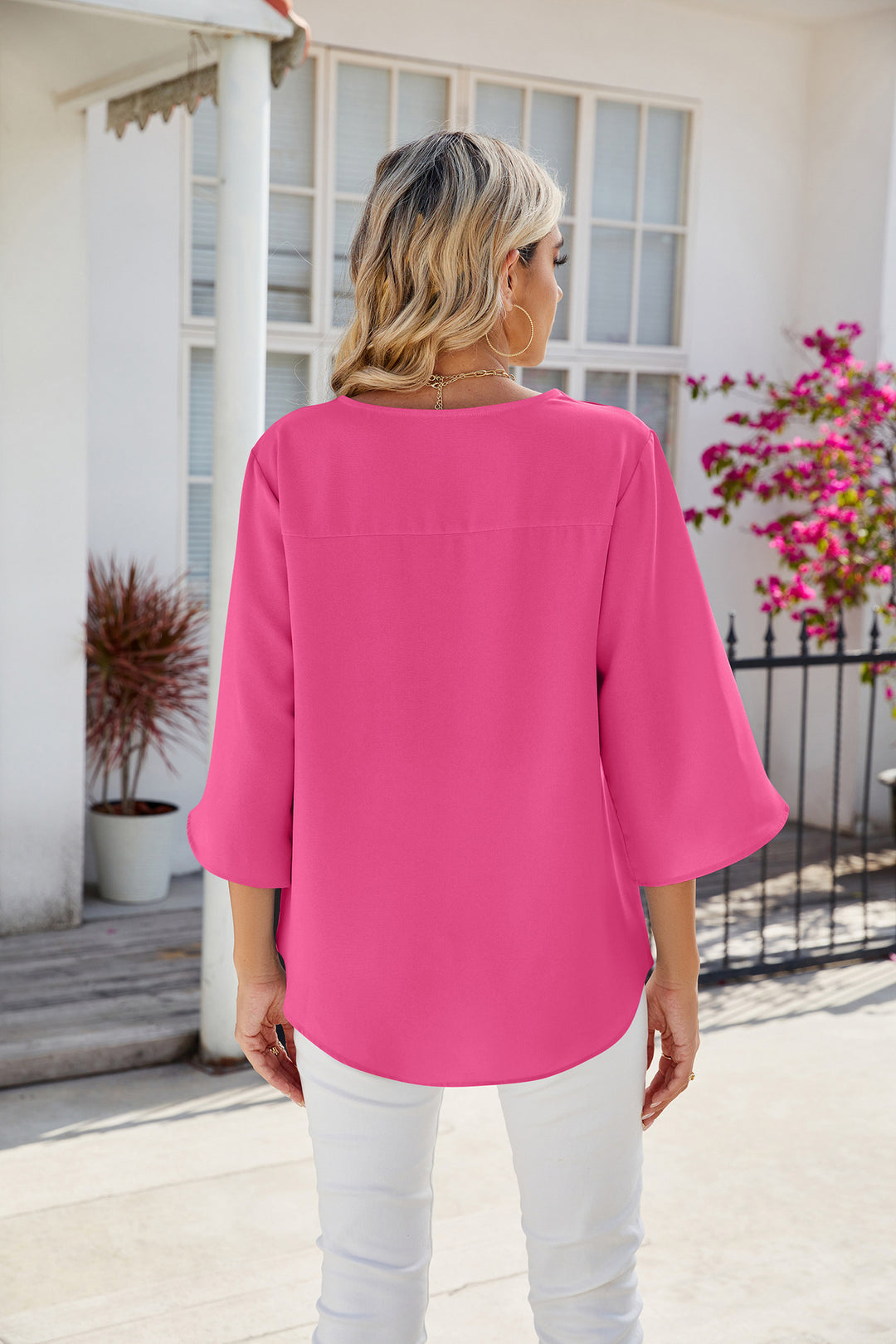 Emy™ - Blouse met V-Hals