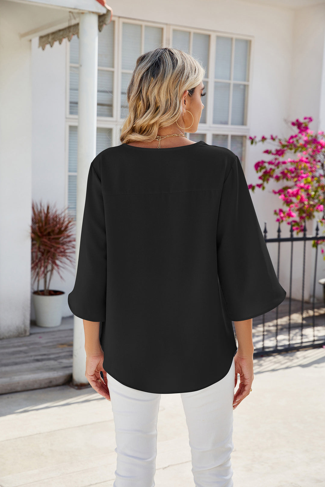 Emy™ - Blouse met V-Hals