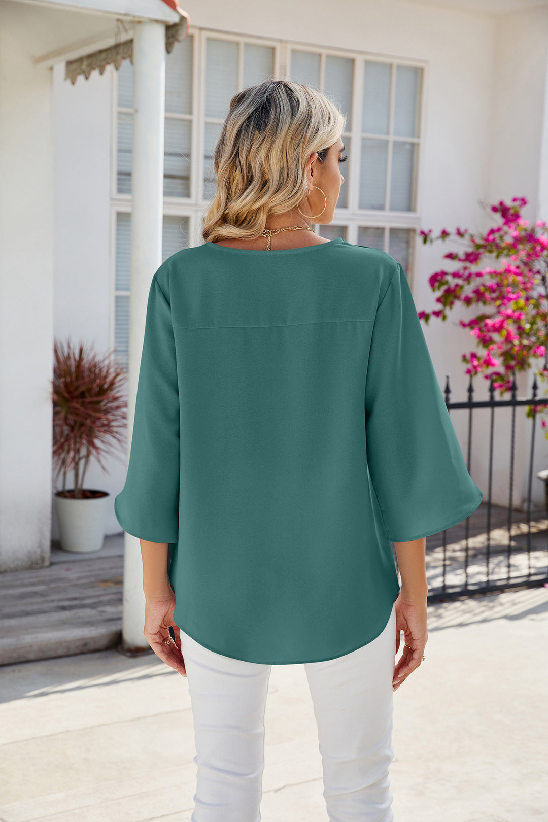 Emy™ - Blouse met V-Hals